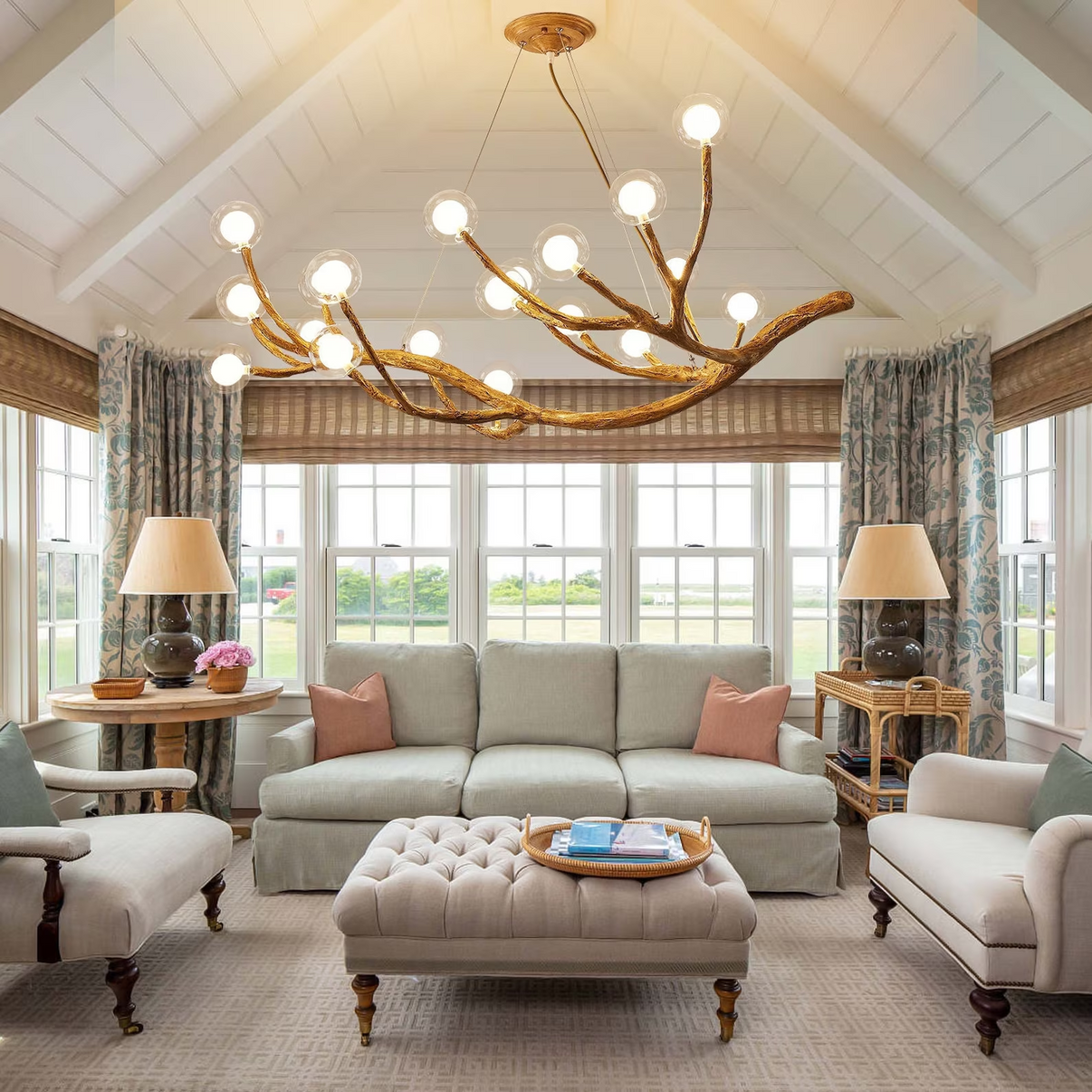 Rustic Tree Branch Chandelier – Nature-Inspired Interiors Home Decor ...