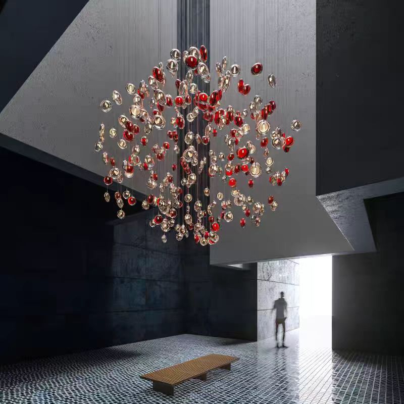 Nordic Acrylic Staircase Cluster Pendant Light