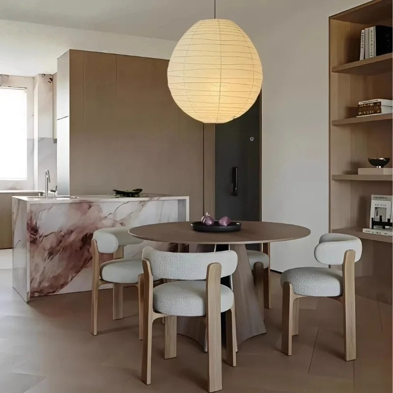 Aki Rice Paper Globe Pendant Light