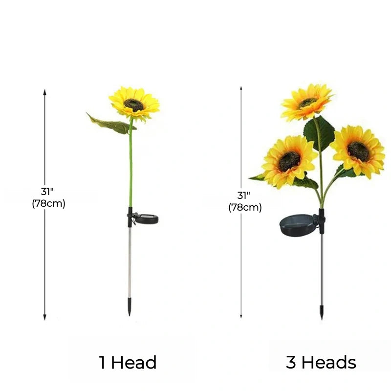 Sunflower Solar LED Flower Light