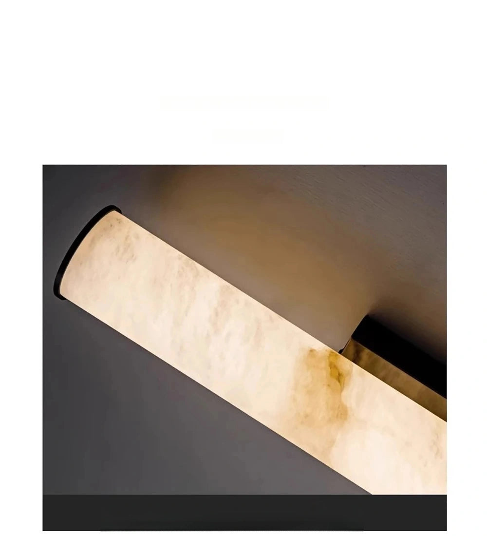 Daphne Laurel Tube Alabaster Wall Sconce