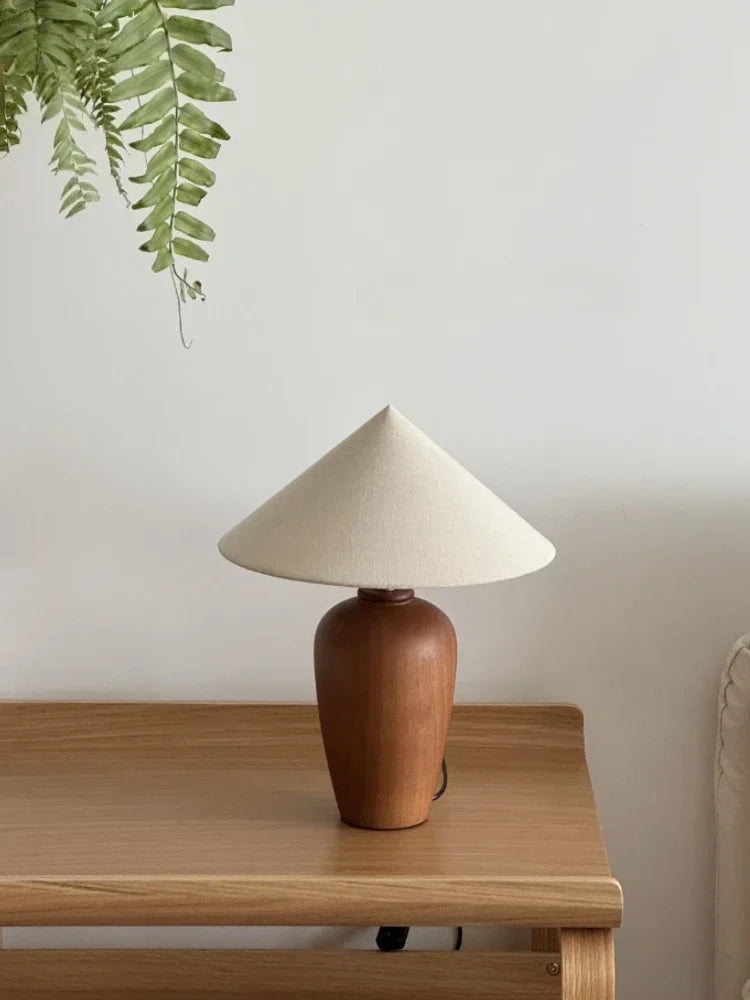 Alden Walnut Wood Table Lamp