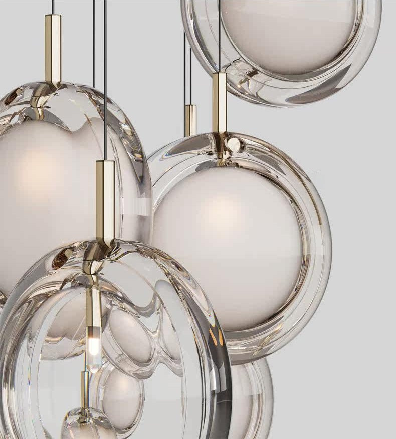 Nordic Acrylic Staircase Cluster Pendant Light