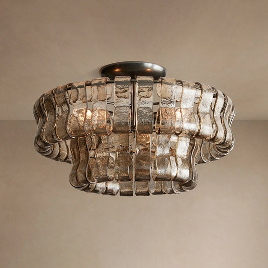 Juliet Multi-Tier Crystal Flush Mounts Chandelier