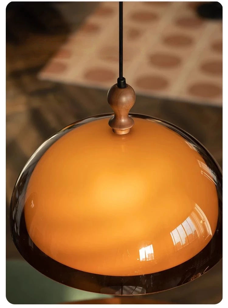 Soren Brown Glass Pendant Light