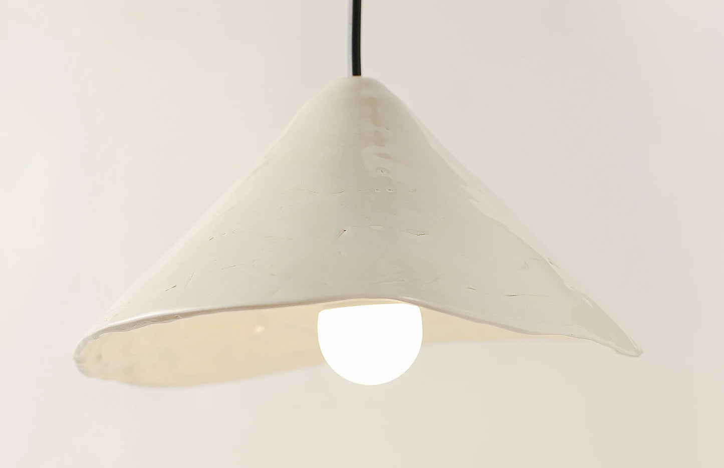 Rustic White Ceramic Pendant Light for Kitchen Island