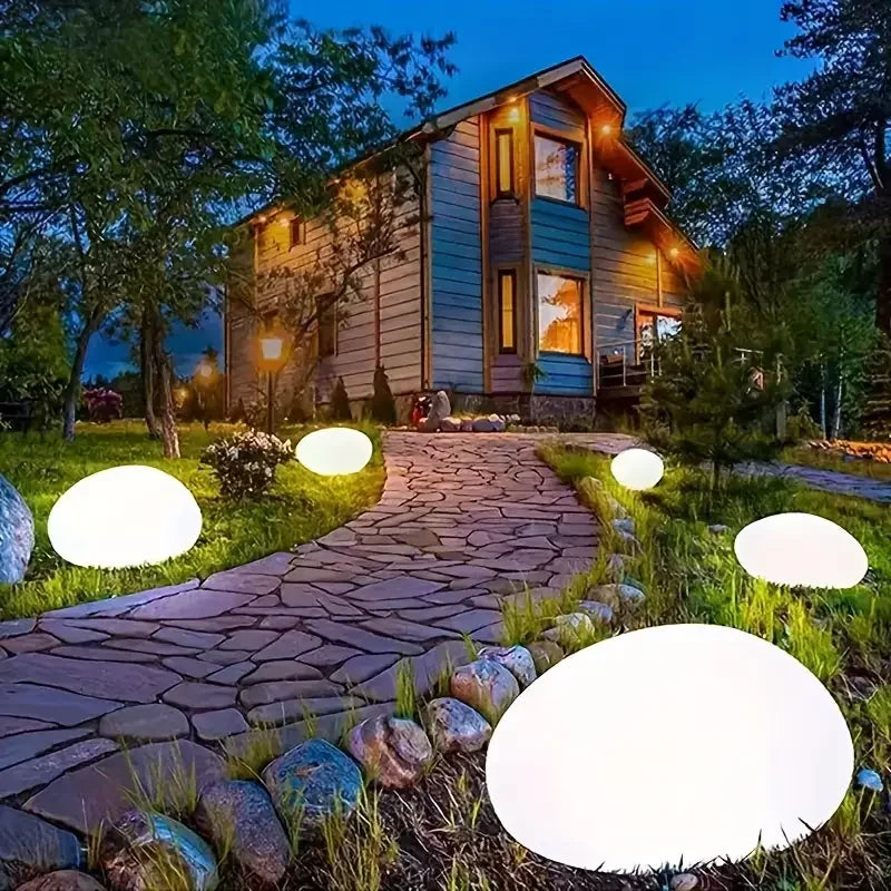 Solar Decorative Stone Garden Light