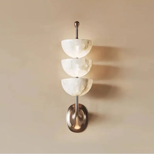 Solenne Triple Alabaster Wall Sconce