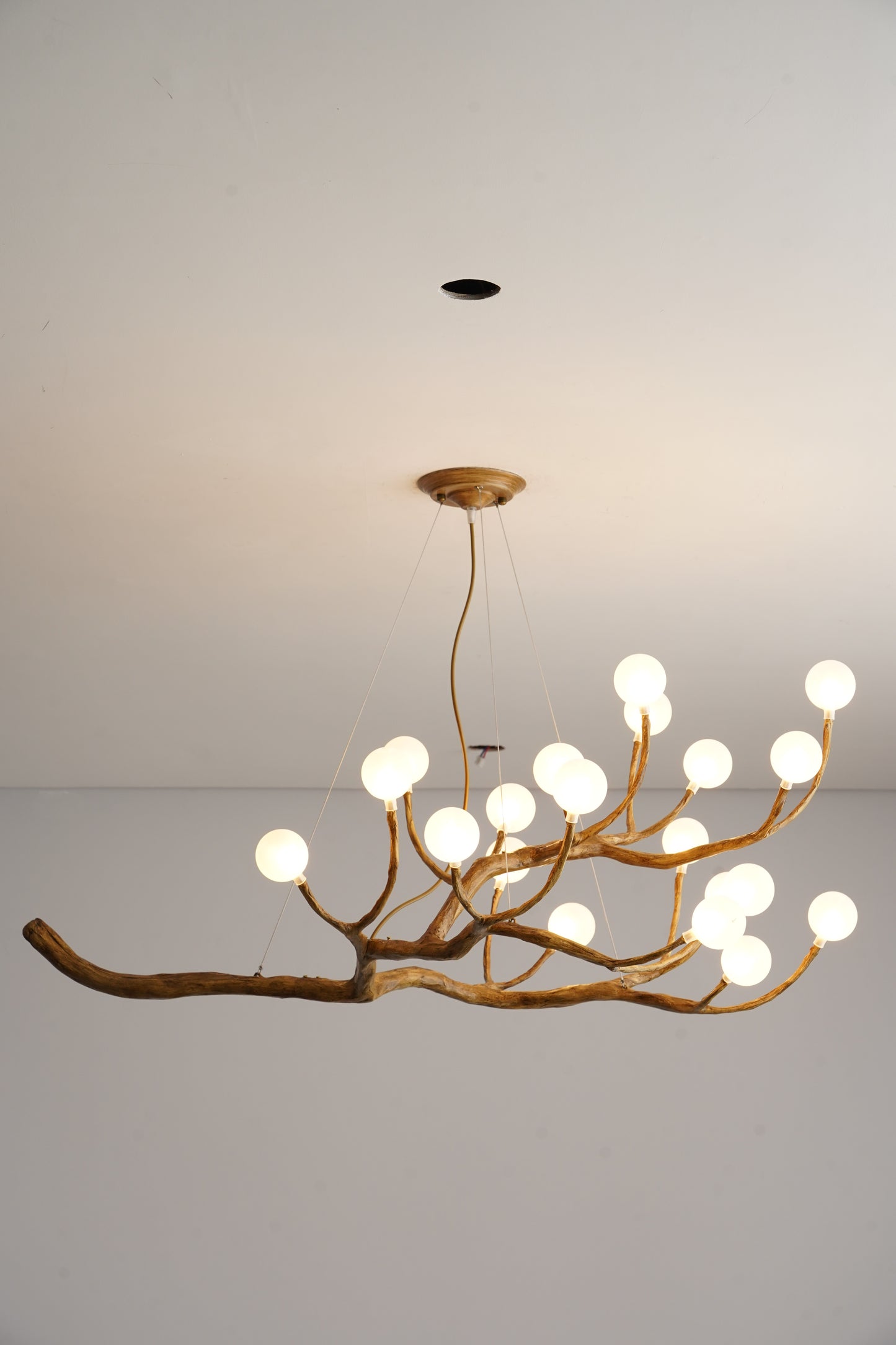 Elowen Rustic Tree Branch Chandelier, Dimmable