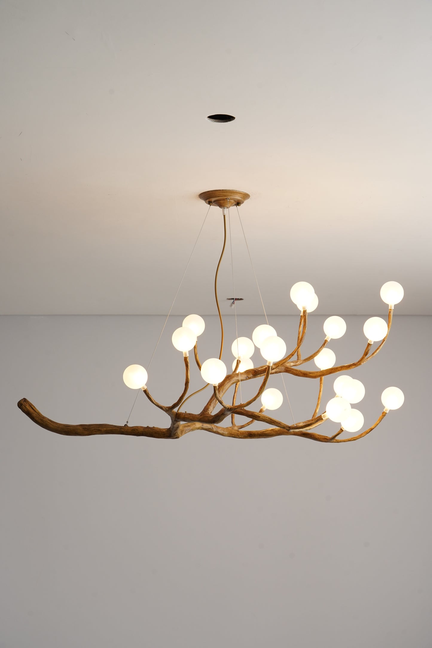 Elowen Rustic Tree Branch Chandelier, Dimmable
