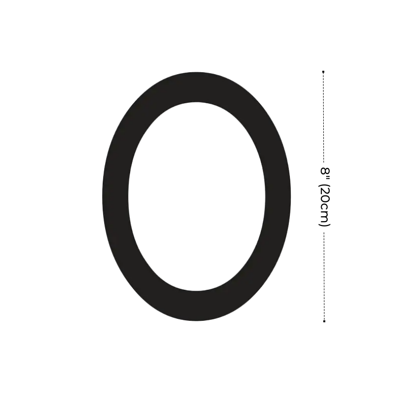 Modern Residential LED House Number Light, Outdoor & Waterproof