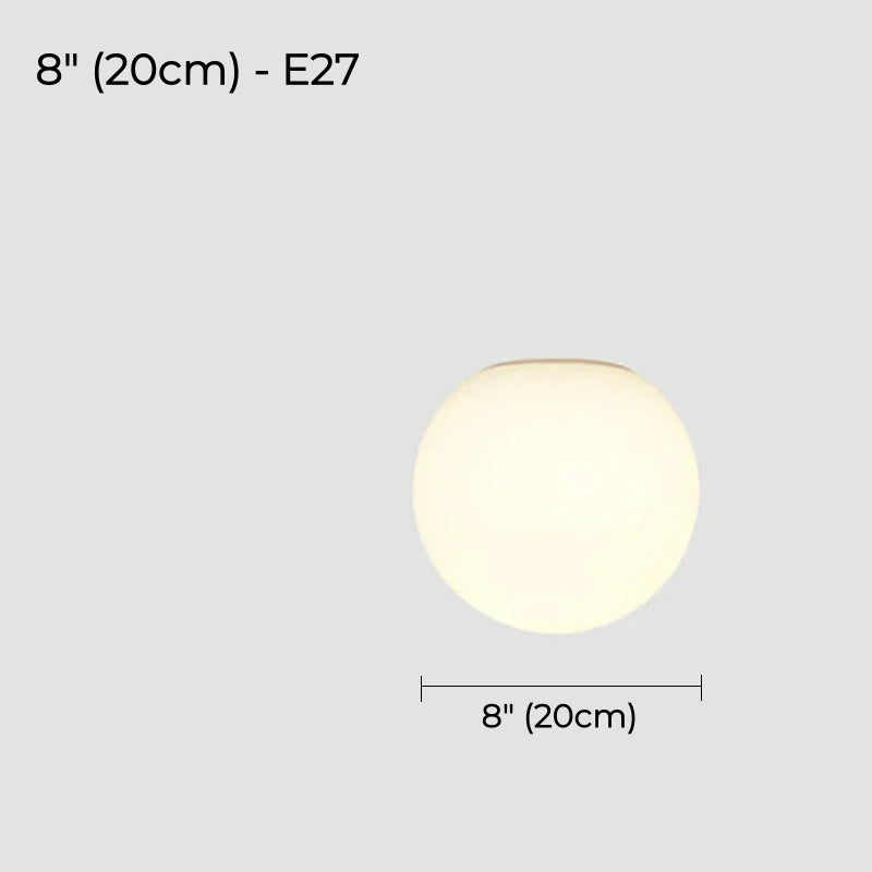 Selene Frosted Glass Globe Wall Sconce