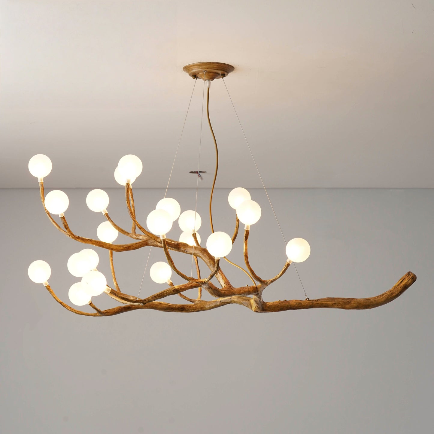 Elowen Rustic Tree Branch Chandelier, Dimmable