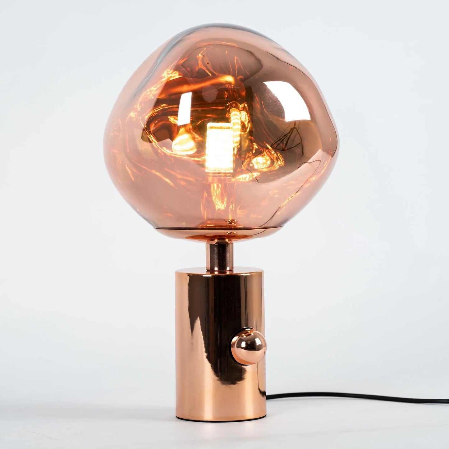 Tambora Lava Cylindrical Table Lamp with Plug