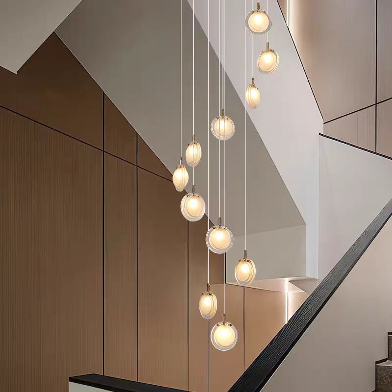 Nordic Acrylic Staircase Cluster Pendant Light
