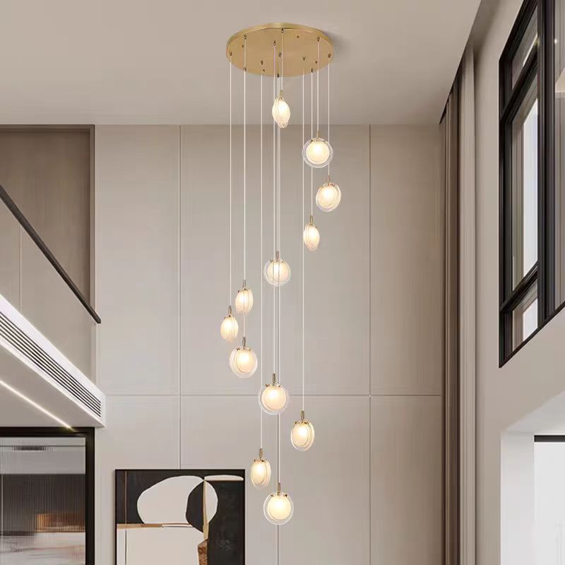 Nordic Acrylic Staircase Cluster Pendant Light