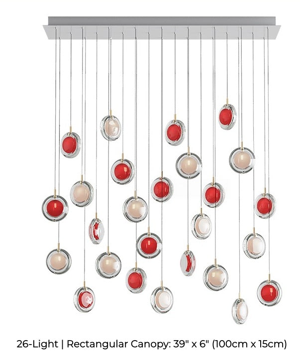 Nordic Acrylic Staircase Cluster Pendant Light