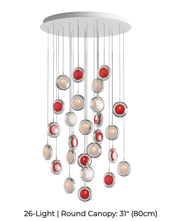 Nordic Acrylic Staircase Cluster Pendant Light