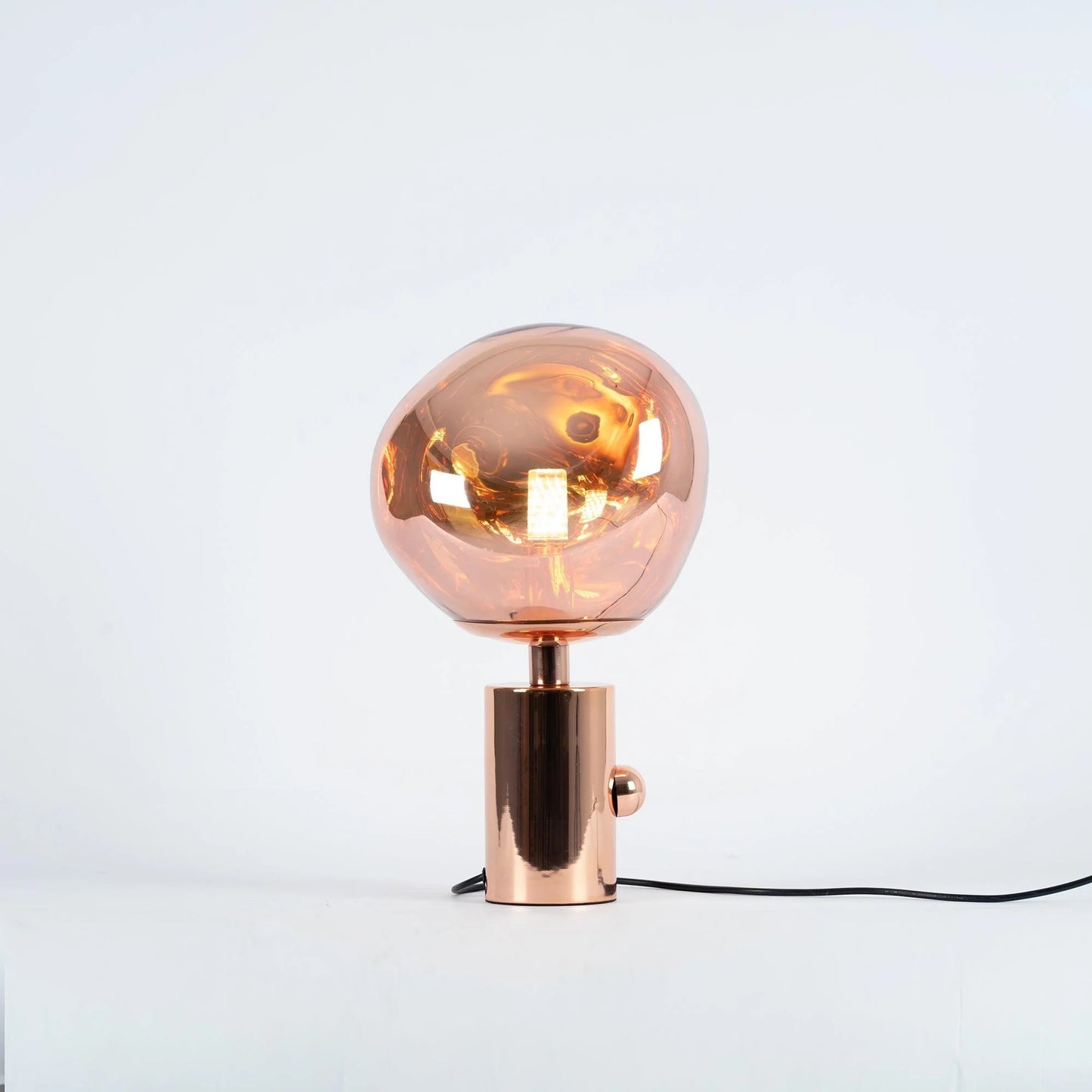 Tambora Lava Cylindrical Table Lamp with Plug
