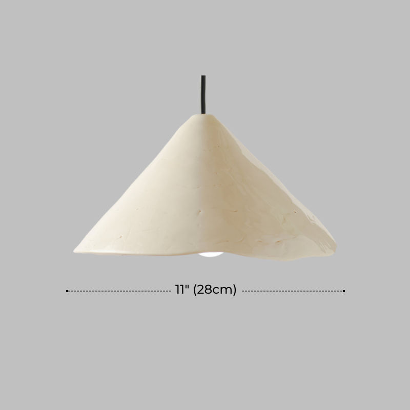 Rustic White Ceramic Pendant Light for Kitchen Island