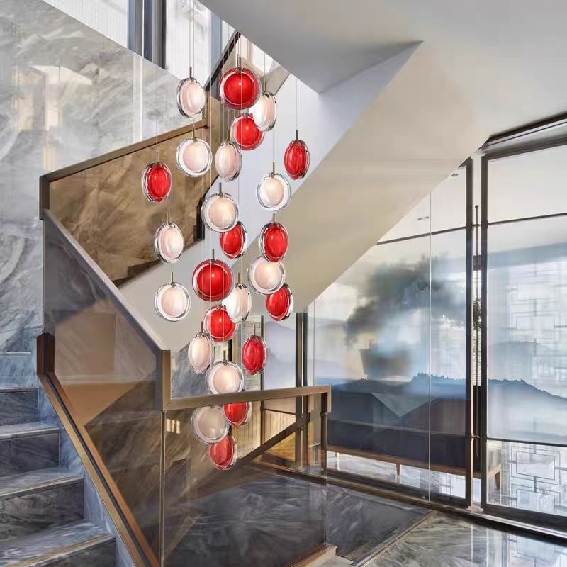 Nordic Acrylic Staircase Cluster Pendant Light