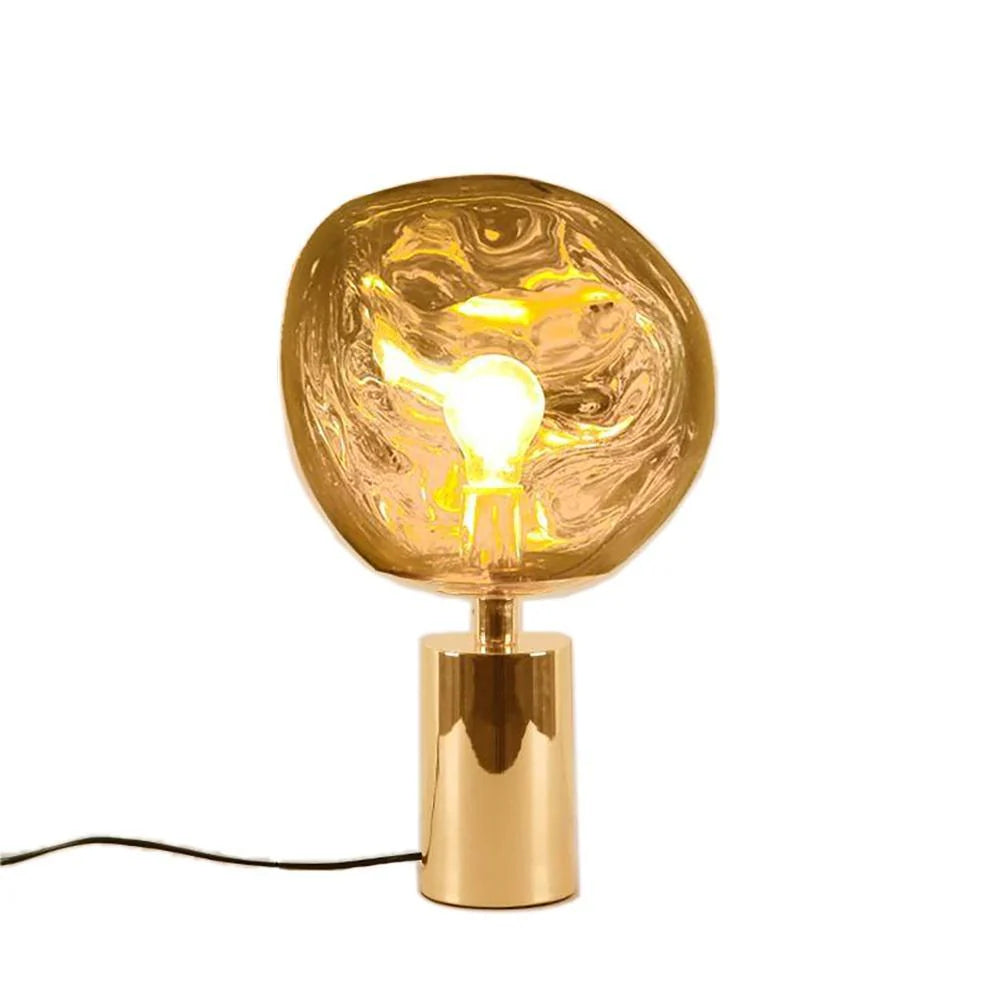 Tambora Lava Cylindrical Table Lamp with Plug
