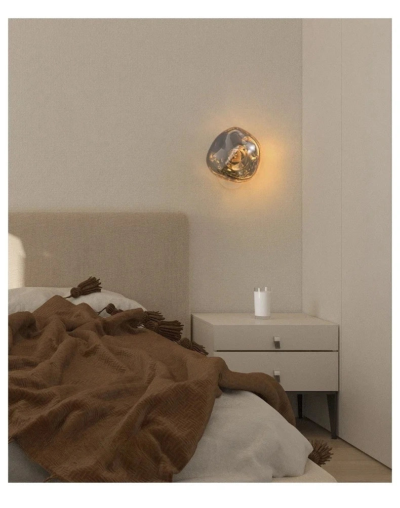 Tambora Lava Wall Sconce, Bulb Version