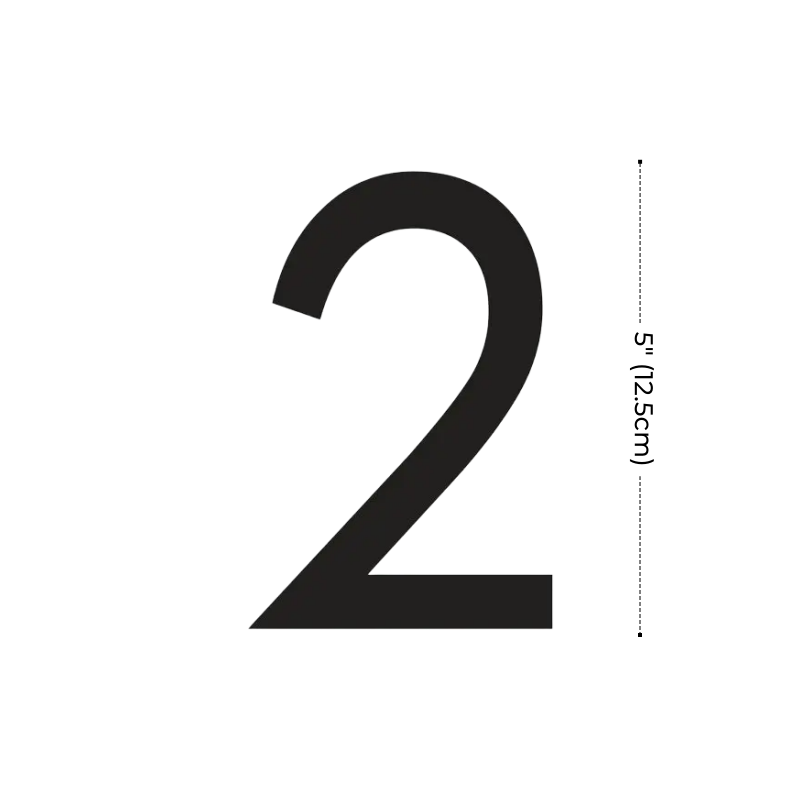 Modern Residential LED House Number Light, Outdoor & Waterproof