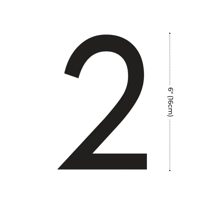 Modern Residential LED House Number Light, Outdoor & Waterproof