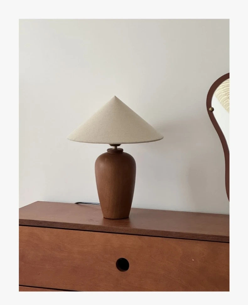 Alden Walnut Wood Table Lamp