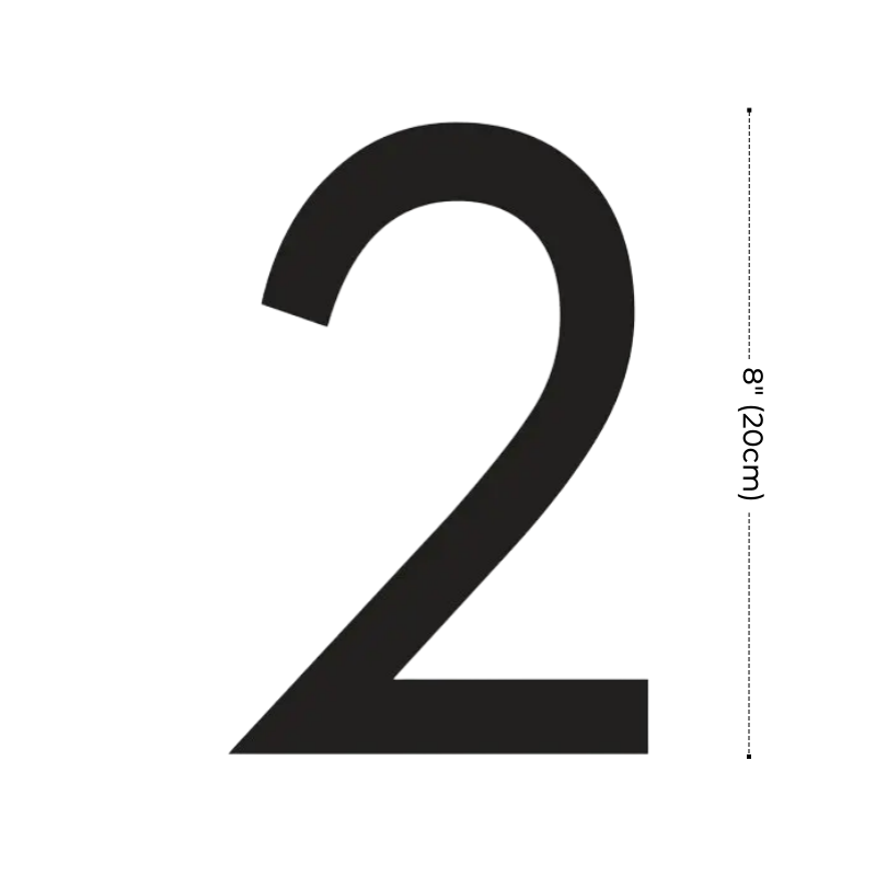 Modern Residential LED House Number Light, Outdoor & Waterproof