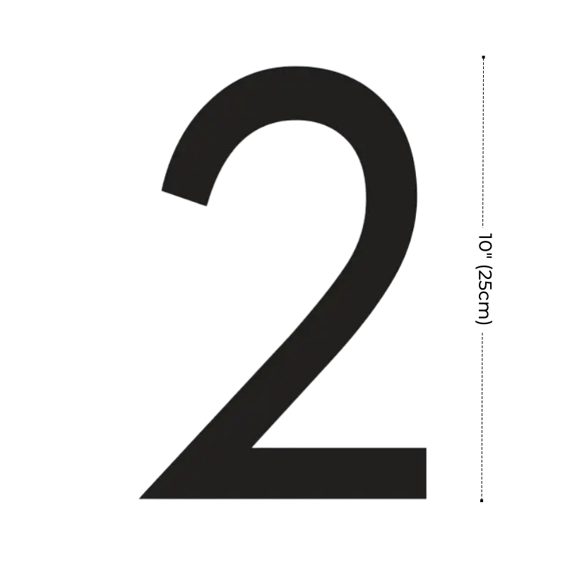 Modern Residential LED House Number Light, Outdoor & Waterproof