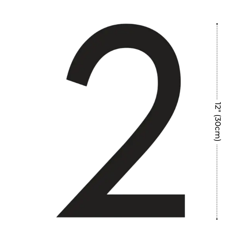 Modern Residential LED House Number Light, Outdoor & Waterproof