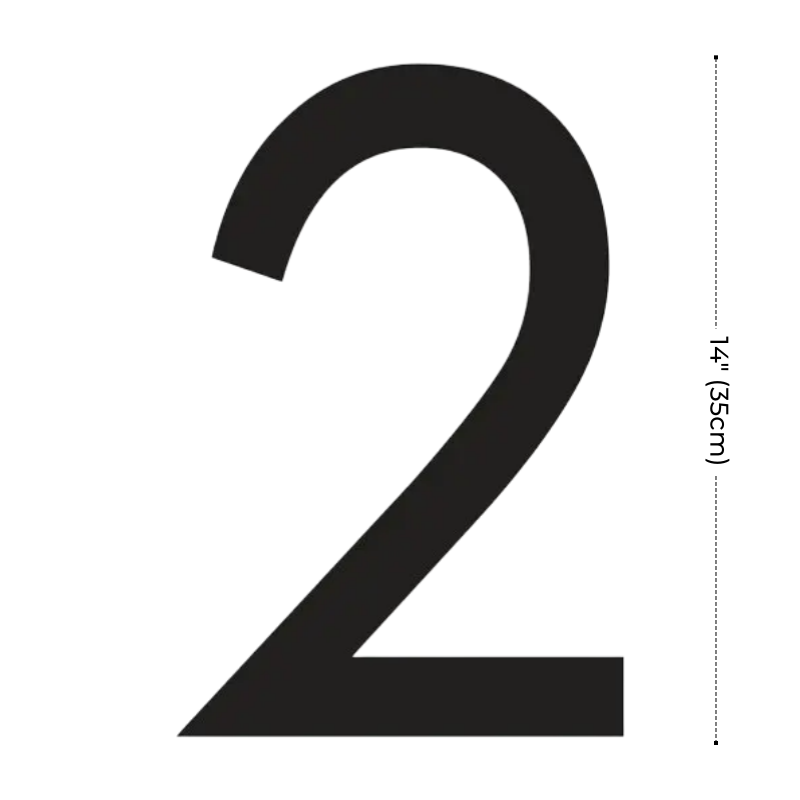 Modern Residential LED House Number Light, Outdoor & Waterproof