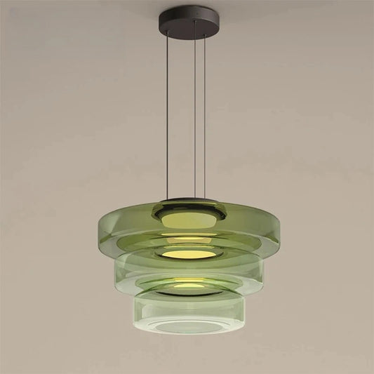 Bauhaus Layered Glass Kitchen Island Pendant Light