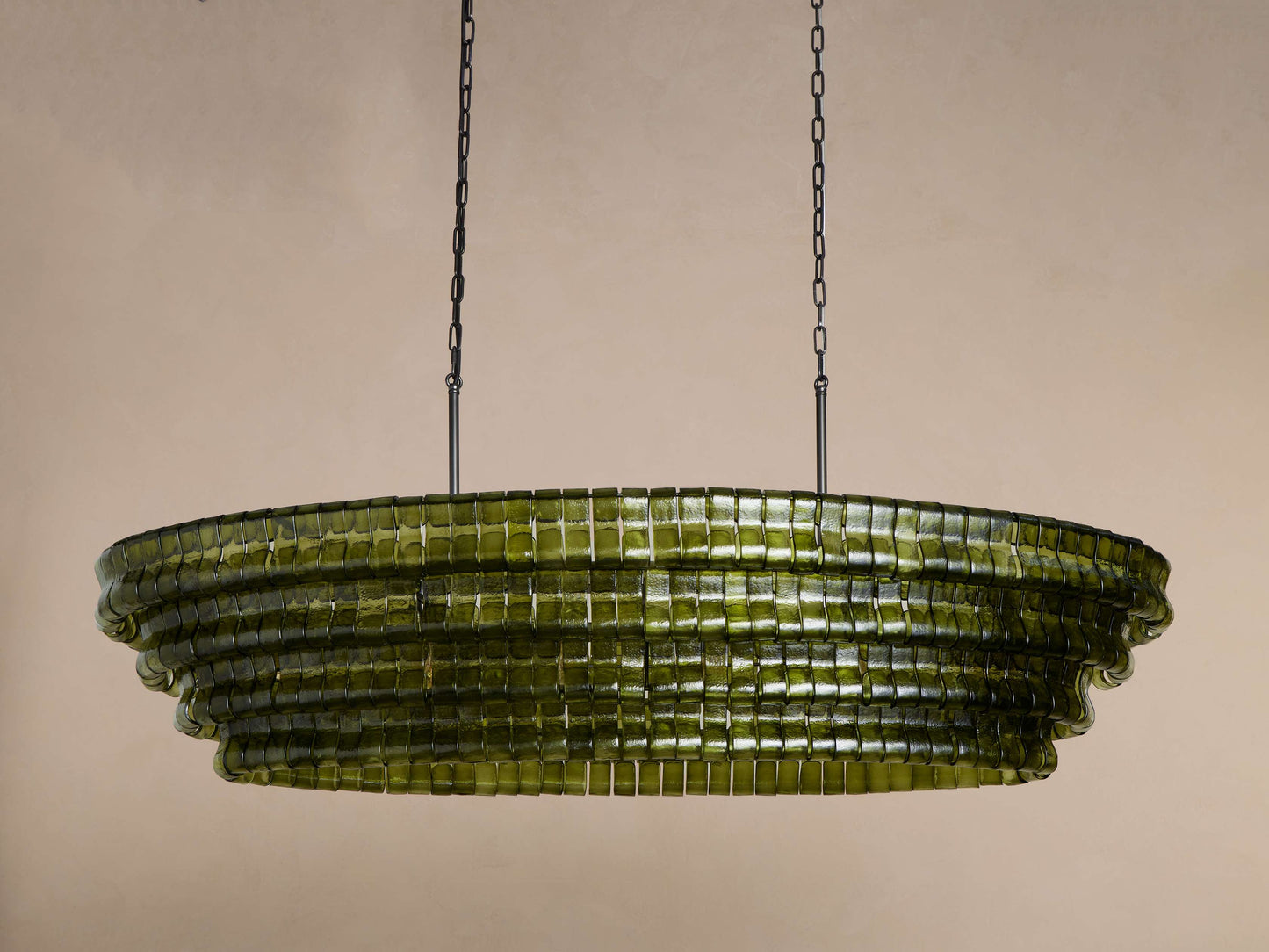 Juliet Multi-Tier Oval Crystal Chandelier