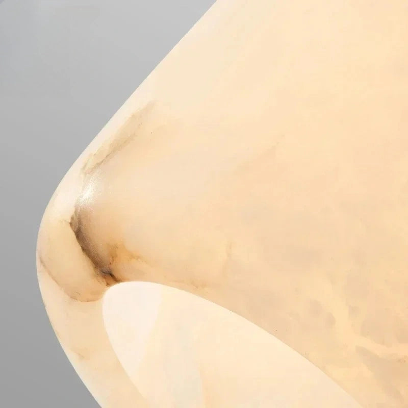 Modern Alabaster Pendant Light with Copper, Interior Lighting