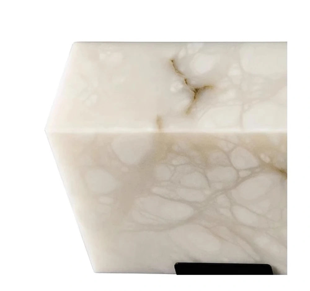 Outdoor Alabaster LED Wall Sconce, Waterproof