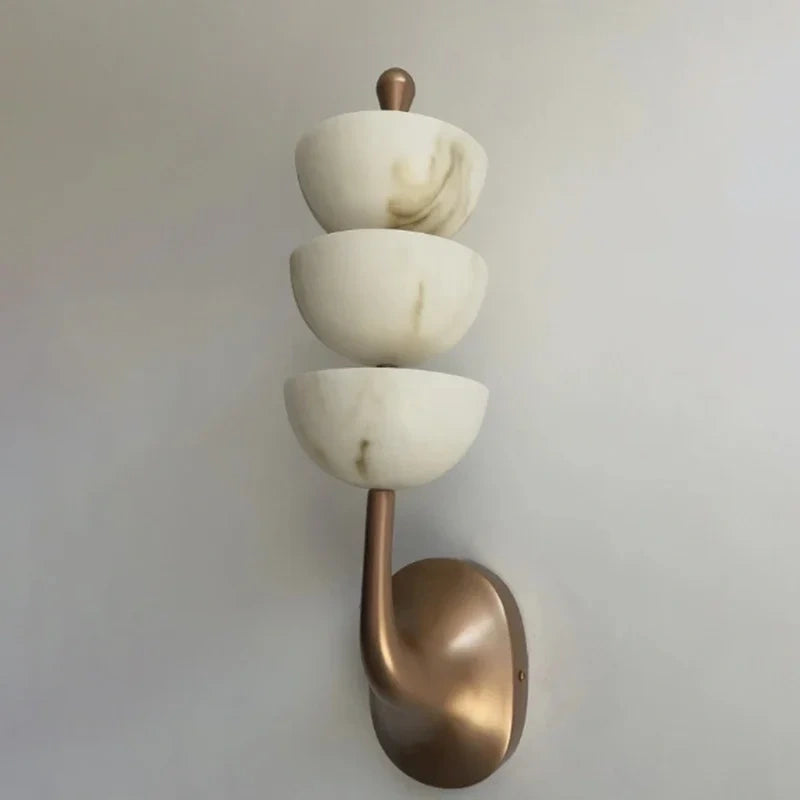 Solenne Triple Alabaster Wall Sconce