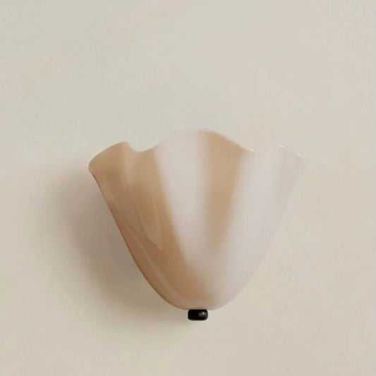 Decorative Lit Glass Clam Wall Sconces