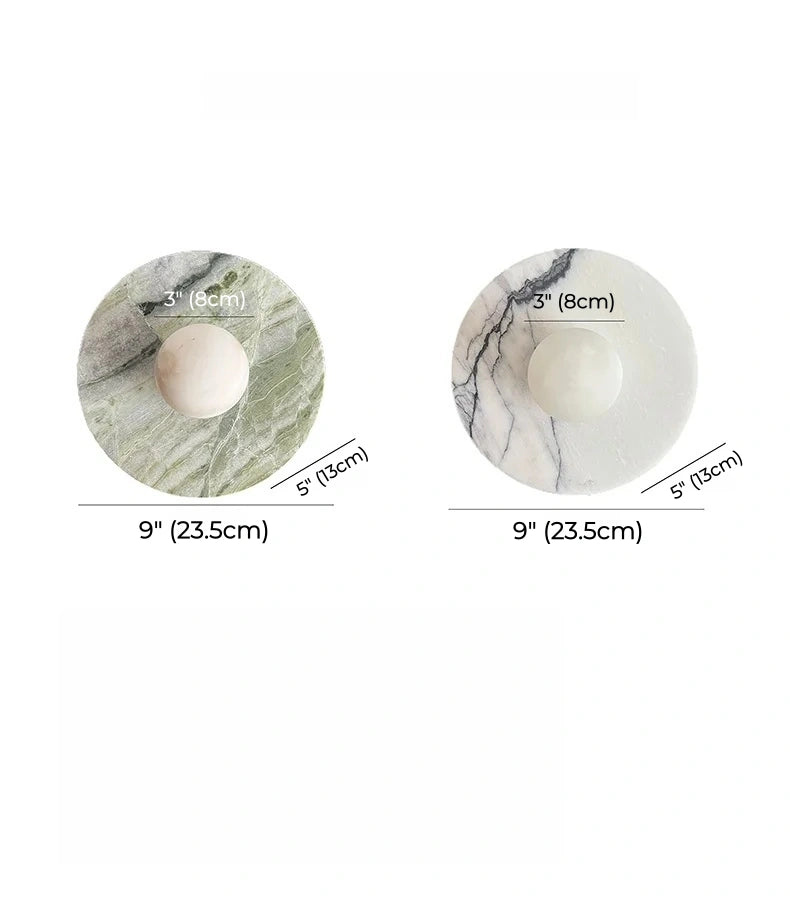 Luna Alabaster Disc Wall Light
