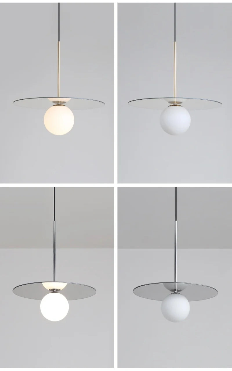 Orion Disc Globe Pendant Light