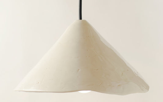 Rustic White Ceramic Pendant Light for Kitchen Island