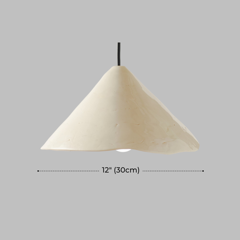 Rustic White Ceramic Pendant Light for Kitchen Island