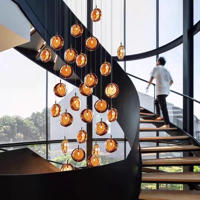 Nordic Acrylic Staircase Cluster Pendant Light