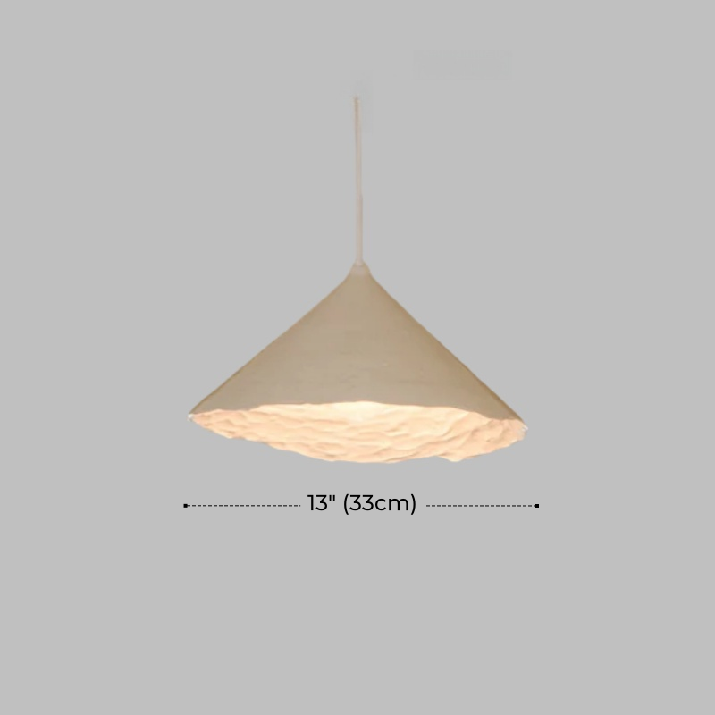 Rustic White Ceramic Pendant Light – Organic Modern Style