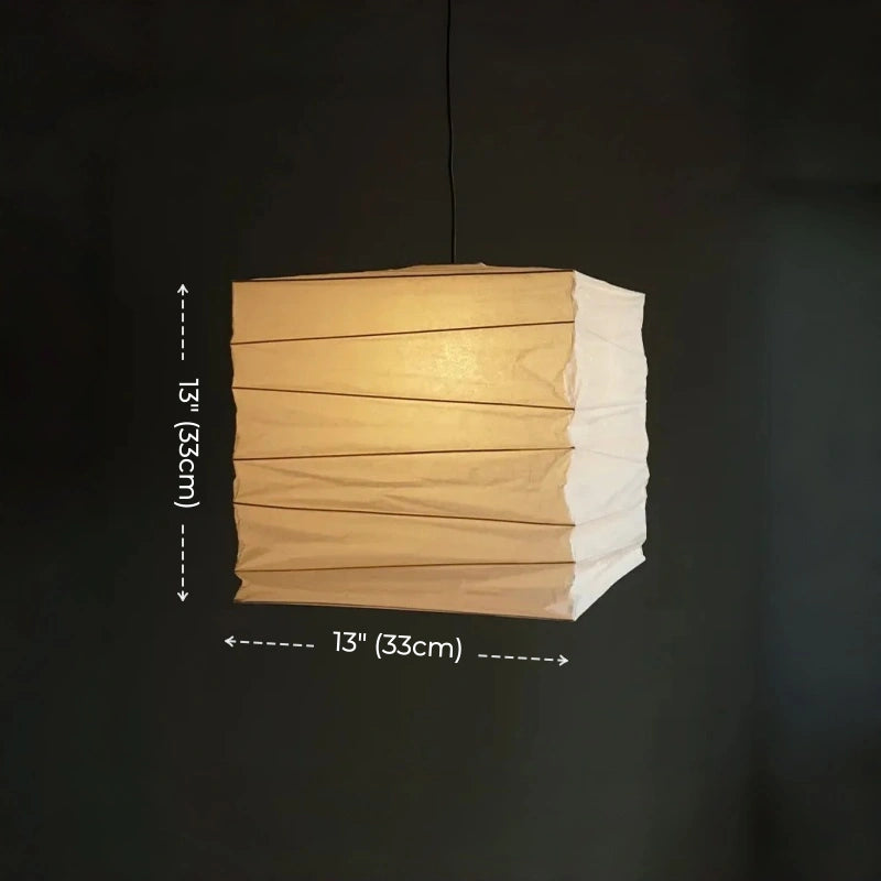 Aki Rice Paper Square Pendant Light