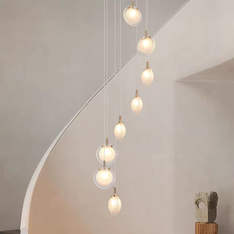 Nordic Acrylic Staircase Cluster Pendant Light