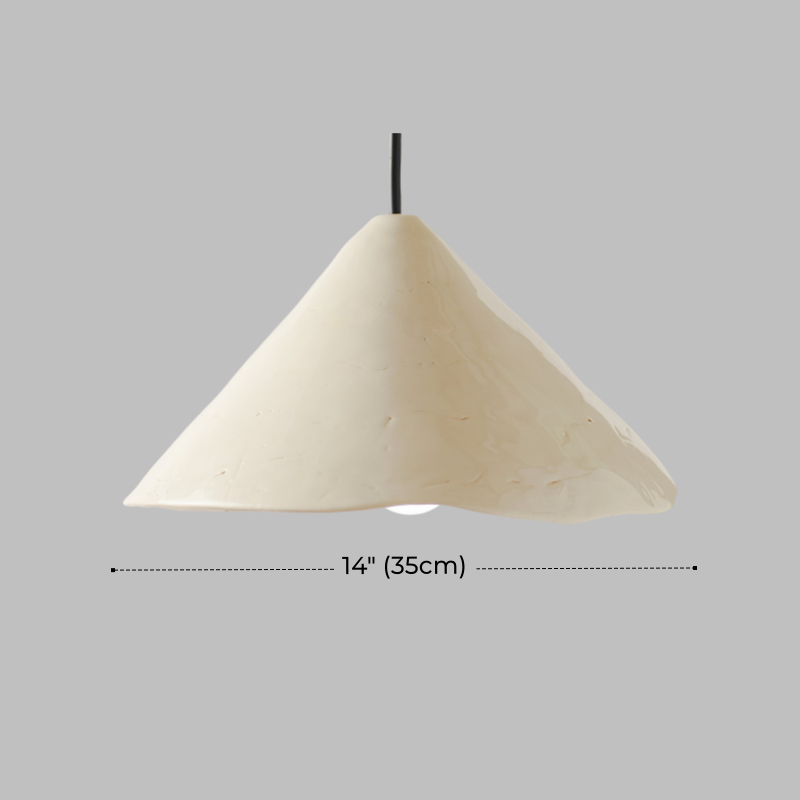 Rustic White Ceramic Pendant Light for Kitchen Island