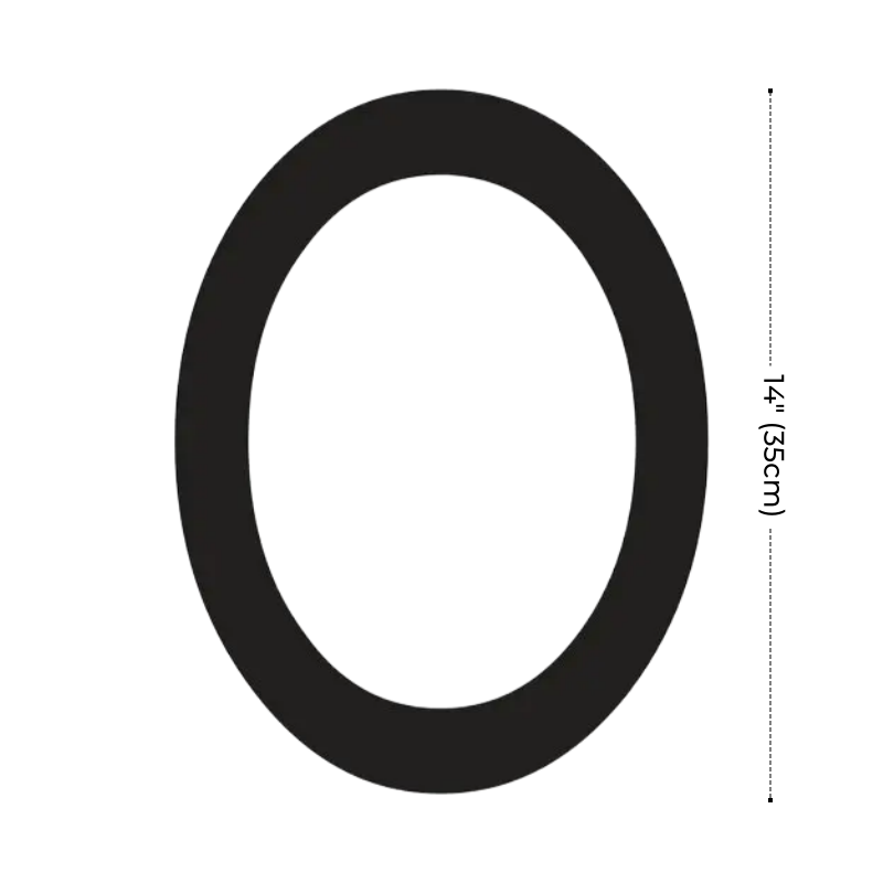 Modern Residential LED House Number Light, Outdoor & Waterproof